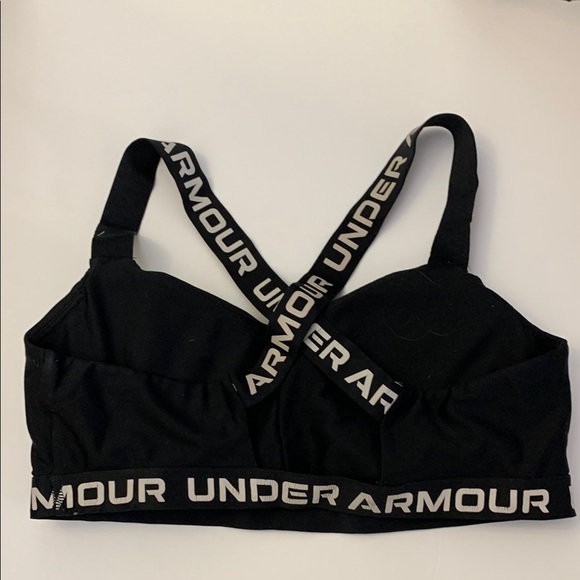 Under Armour Black Cross-Back Sports Bra - Picture 3 of 6